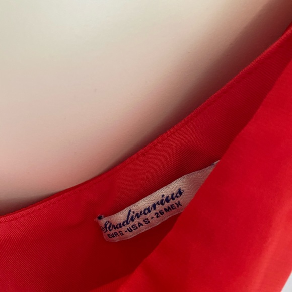 Stradivarius Red Chiffon Dress - Picture 6 of 10